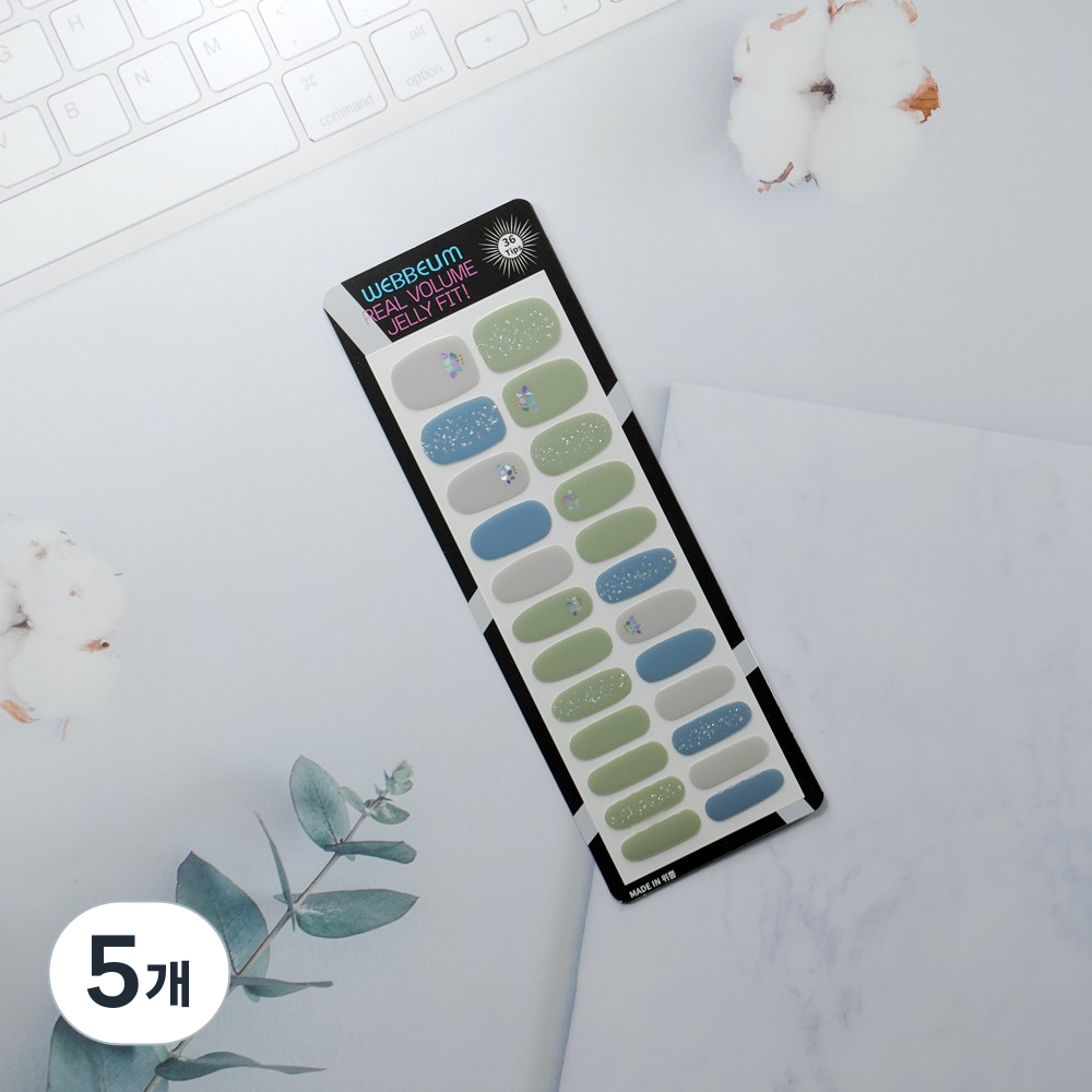 위쁨 네일스티커 네일팁 젤네일스티커, 5개 14,840원