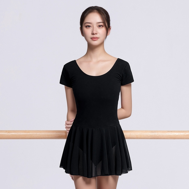 마켓피아 여성용 일체형 쉬폰 원피스 발레복 30,000원