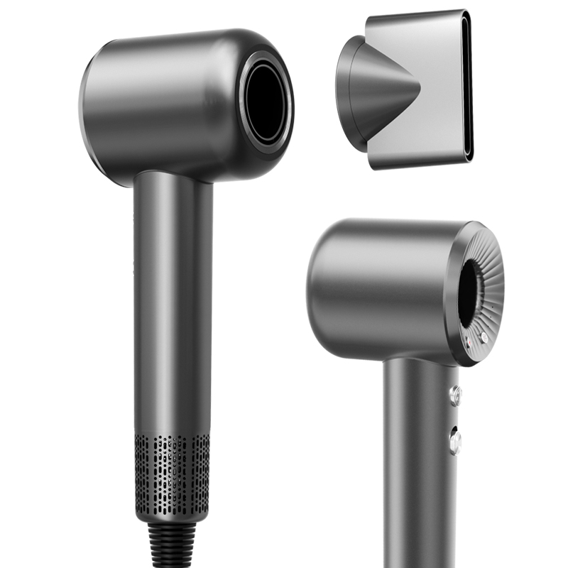 HOOYS 음이온 헤어 드라이기 가정용 저소음 드라이어 여행용 초경량 드라이기 초고속 브러시리스 모터 풍량 온도 3단 조절, 그레이, T6 45,900원