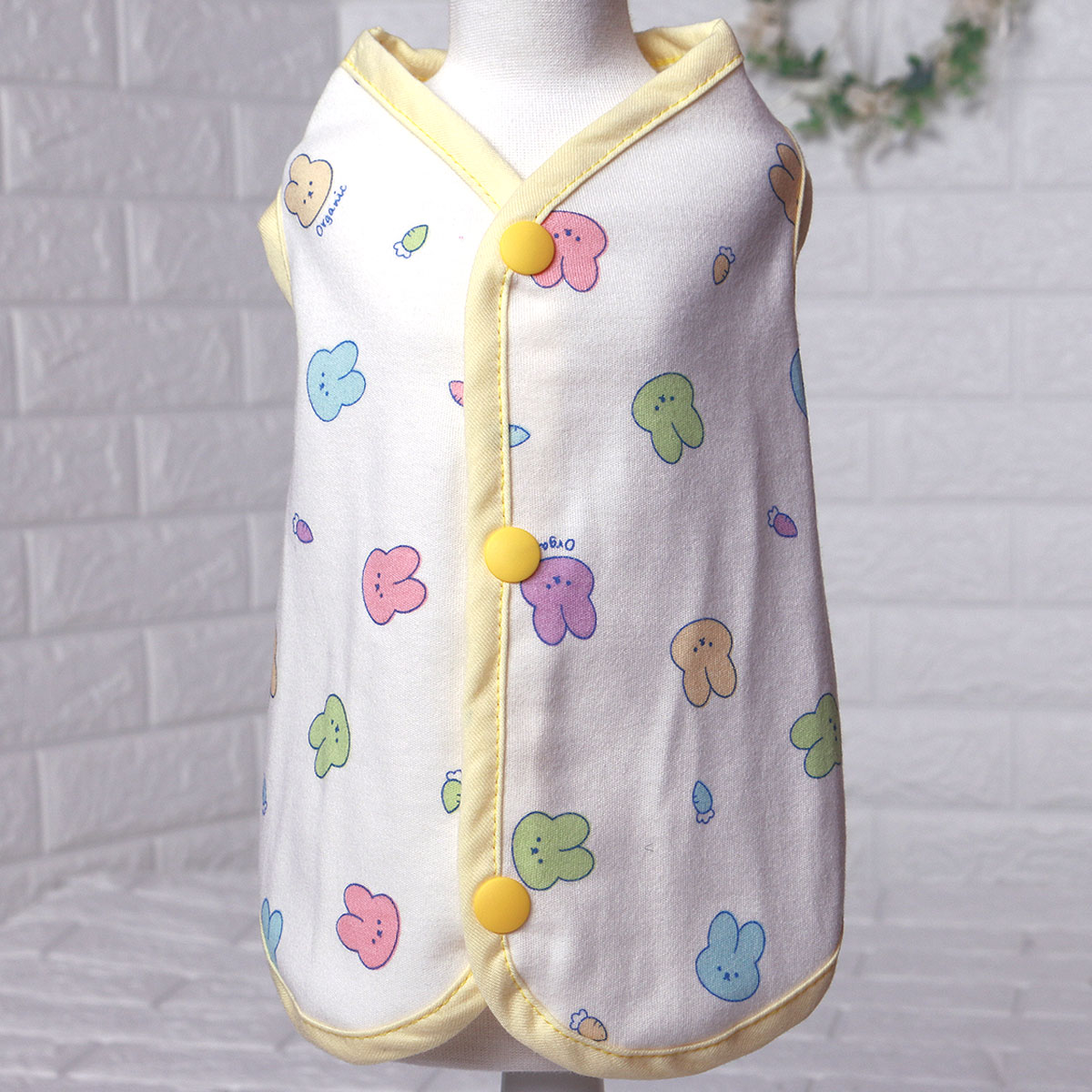 해피앤퍼피 강아지옷 오가닉조끼 12가지 디자인 내복 고양이옷 애견옷, 11.양면조끼바니, 1개 49,800원