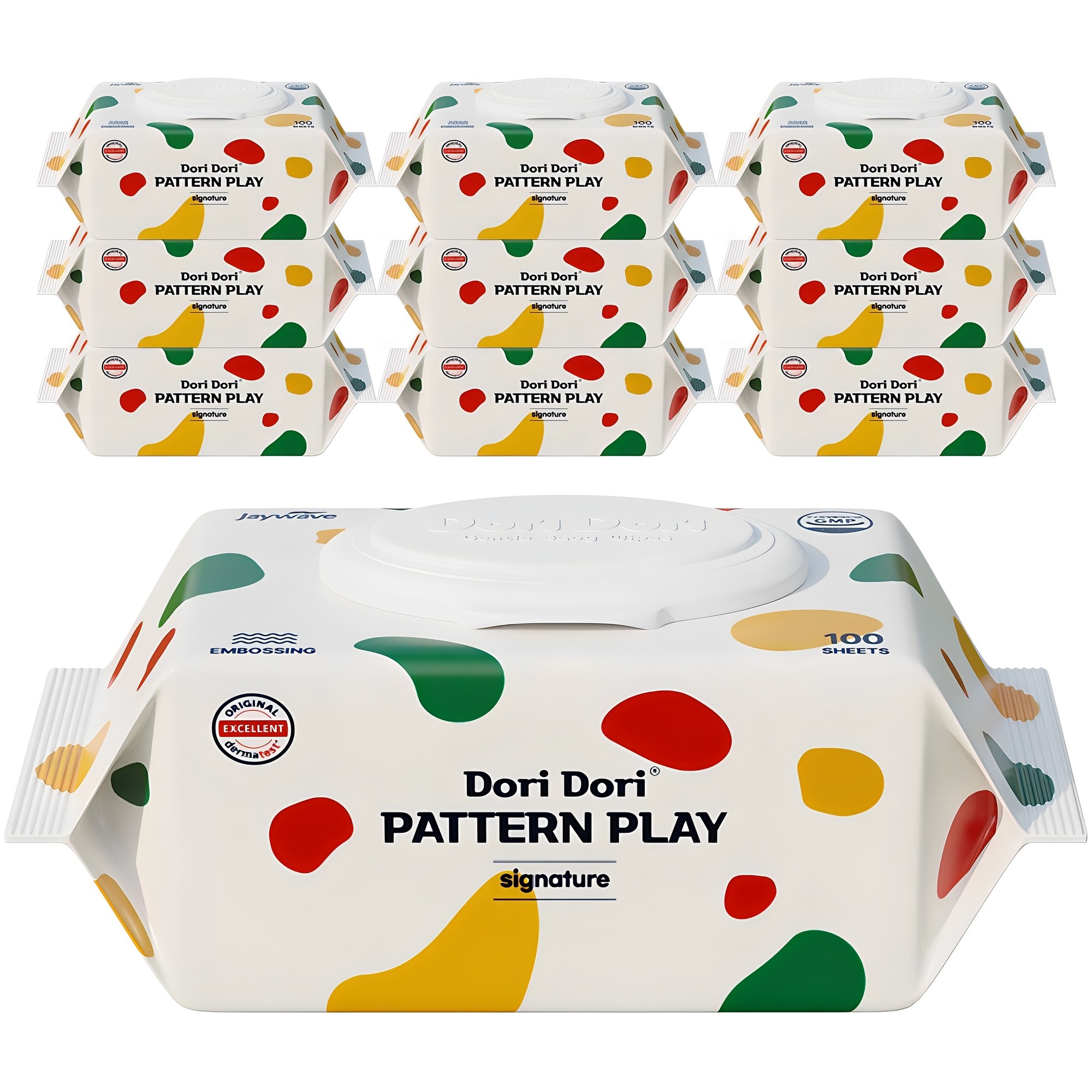 도리도리 패턴플레이 시그니처 아기물티슈 캡형, 50g, 100매, 10개 10,490원