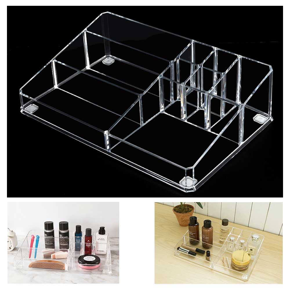 아크릴 화장품정리함 9칸 진열대 화장품수납 화장대정리, 투명, 1개 19,800원