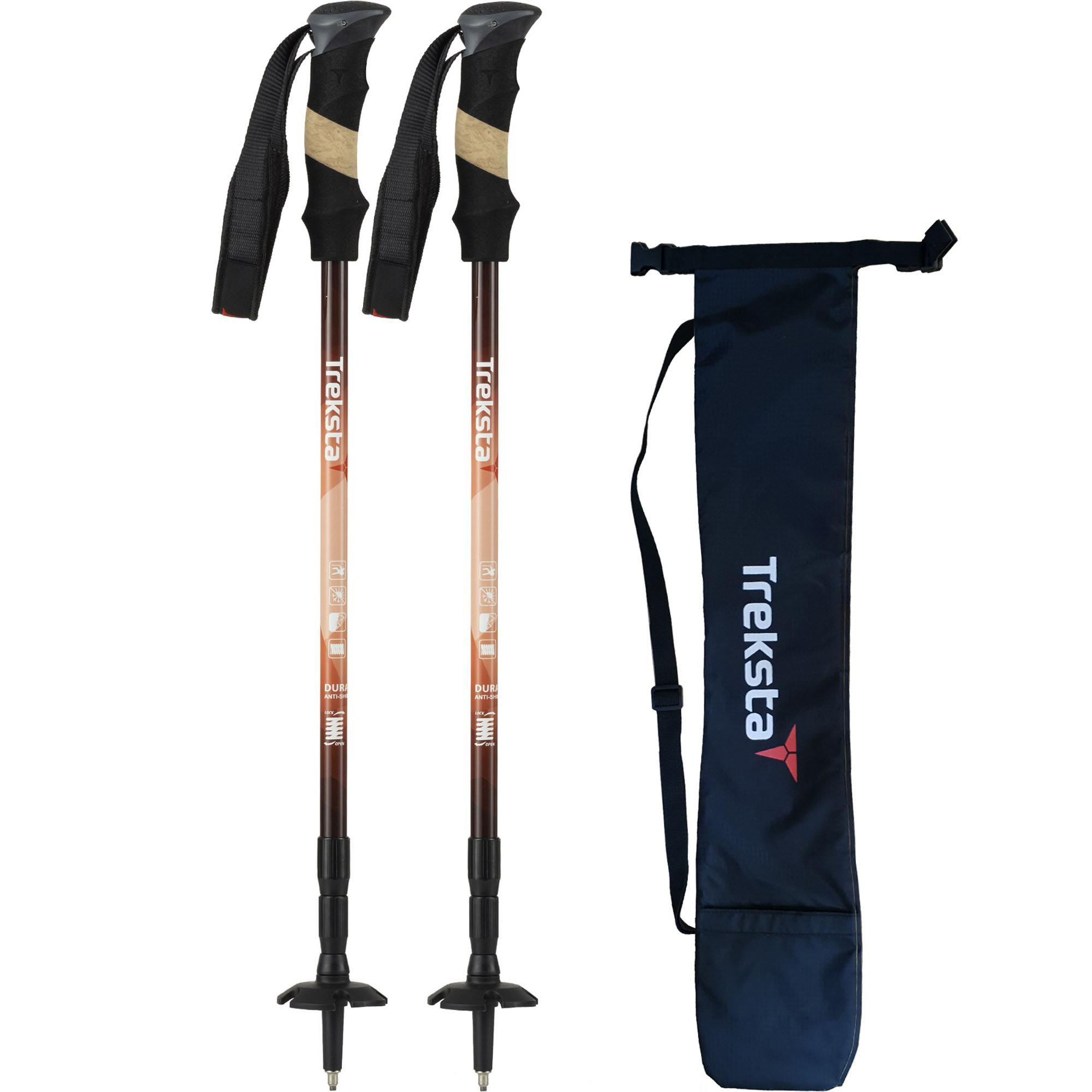 트렉스타 챌린져 초경량 등산스틱  3단 2p + 스틱 케이스 38,900원