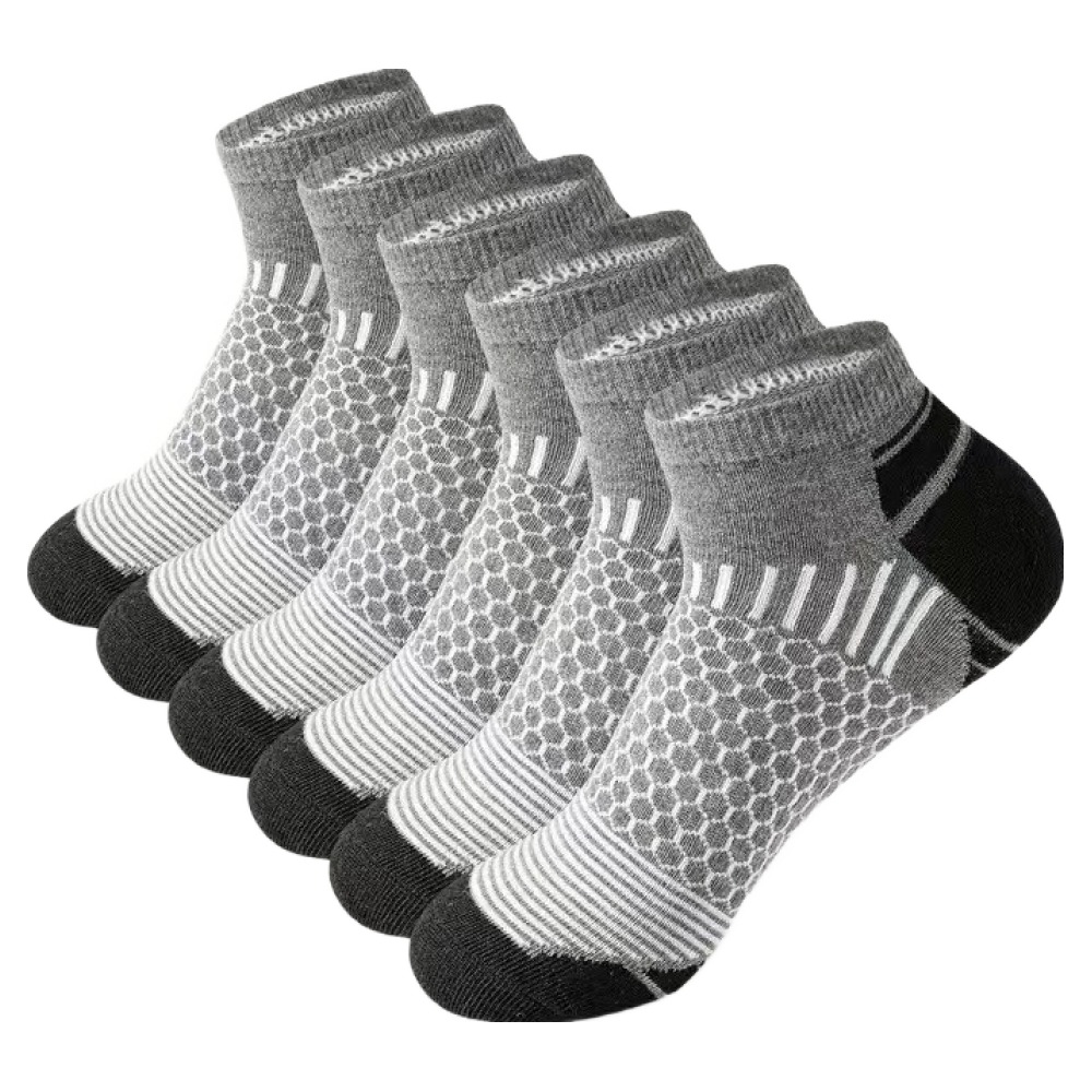 타이드코 땀흡수 잘되는 등산 런닝 스포츠 양말, 그레이, 6개 5,800원