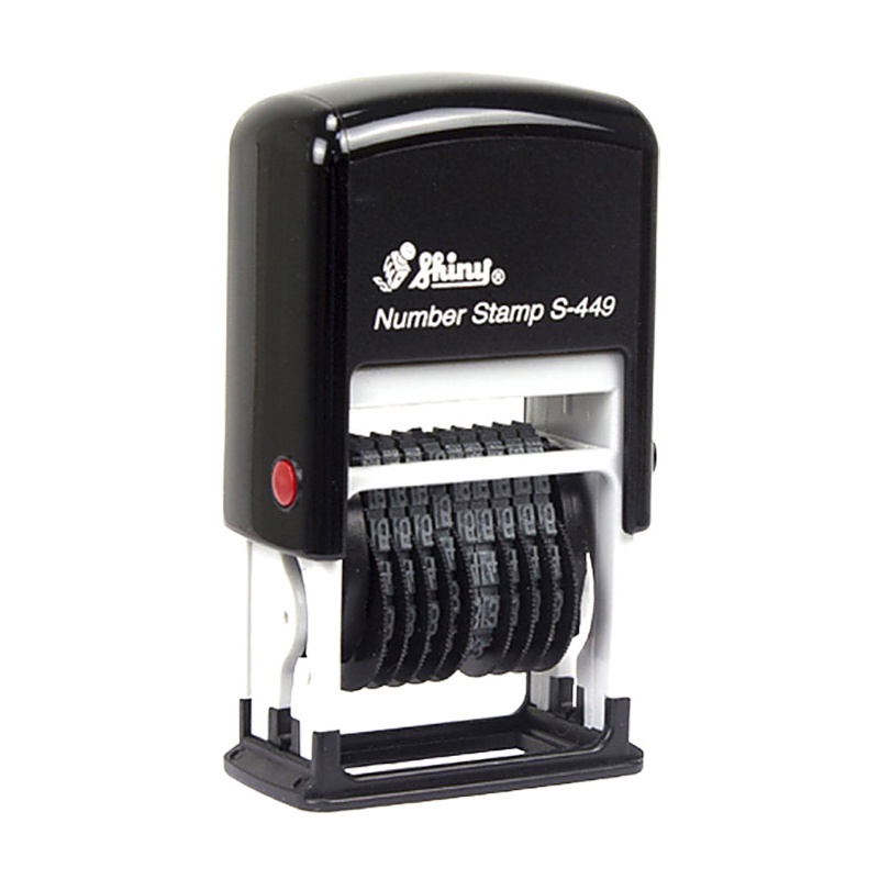 Shiny 넘버링 9단 4mm 케이스랜덤 스탬프 S-449, 적색, 1개 11,500원