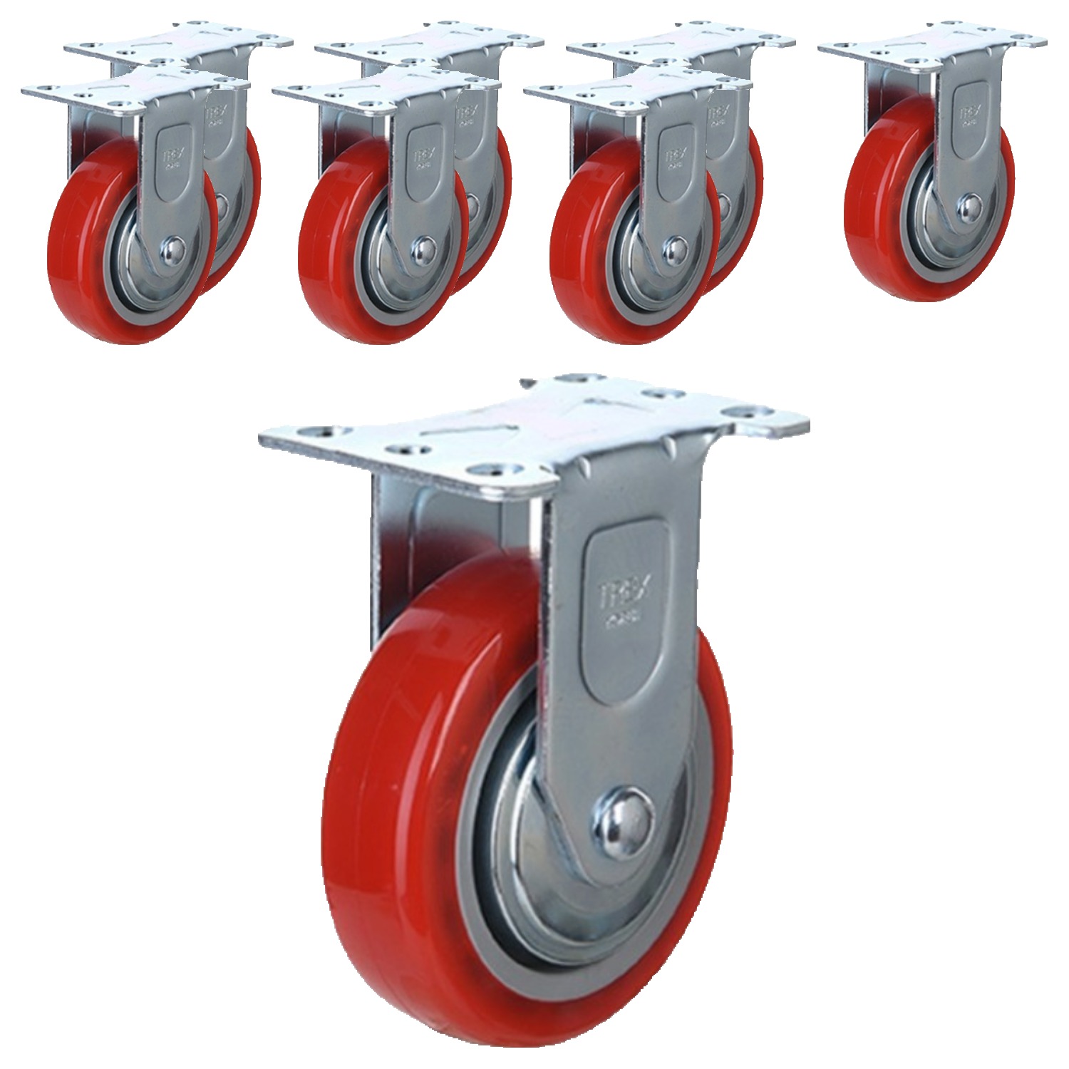 티렉스캐스터 고정 캐스터 바퀴 우레탄 RED 43,200원