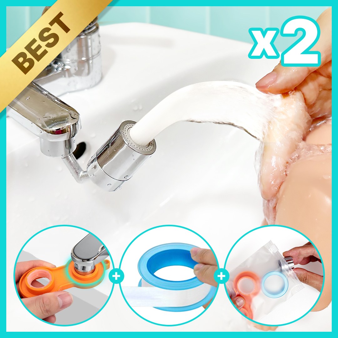 [1+1 무배상품] 위드엉펑 아기수전 세면대 불순물을 제거하는 아기비데 욕실 세면대 전용 720도 멀티회전 3중 필터 워터탭 35,900원