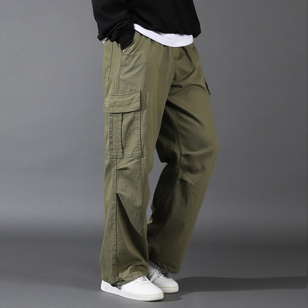 후앙스 와이드 면스판 카고 포켓 스트링 팬츠 GZCP-4991 28,800원