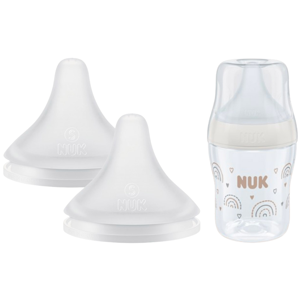 누크 퍼펙트매치 체험팩 젖꼭지 + 젖병 샘플(젖병 150ml + 젖꼭지S), 1세트, S (0개월~) 13,000원