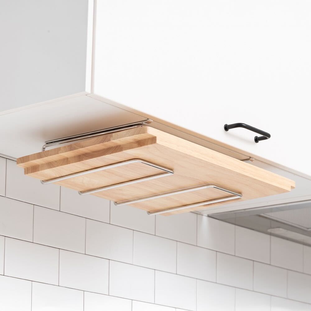 스파이더락 무타공 언더핏 스텐 도마걸이 1단, 실버, 1개 19,400원