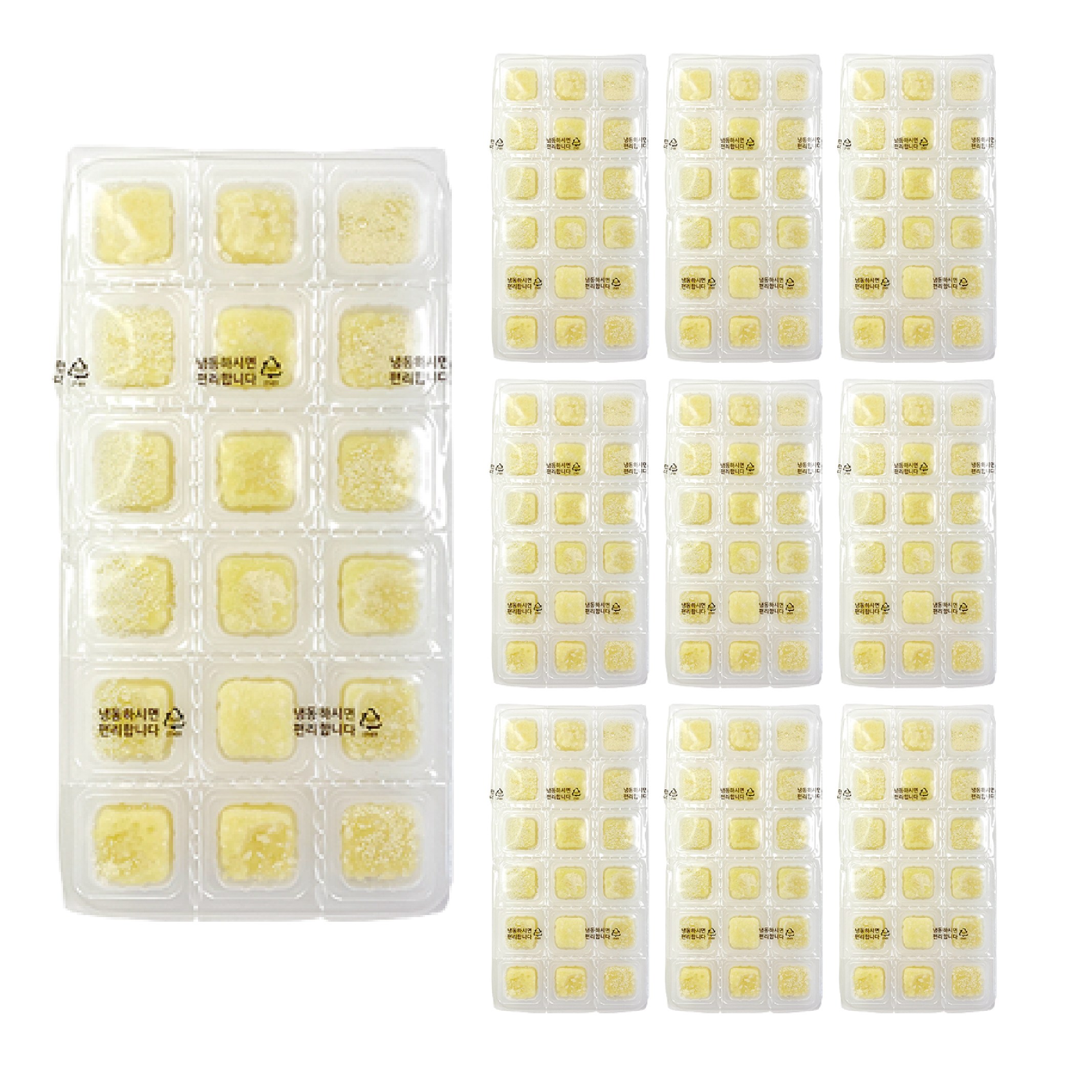 [가나] 100% 국내산 생 다진마늘 큐브 90큐브/180큐브, 155g, 10개 42,800원