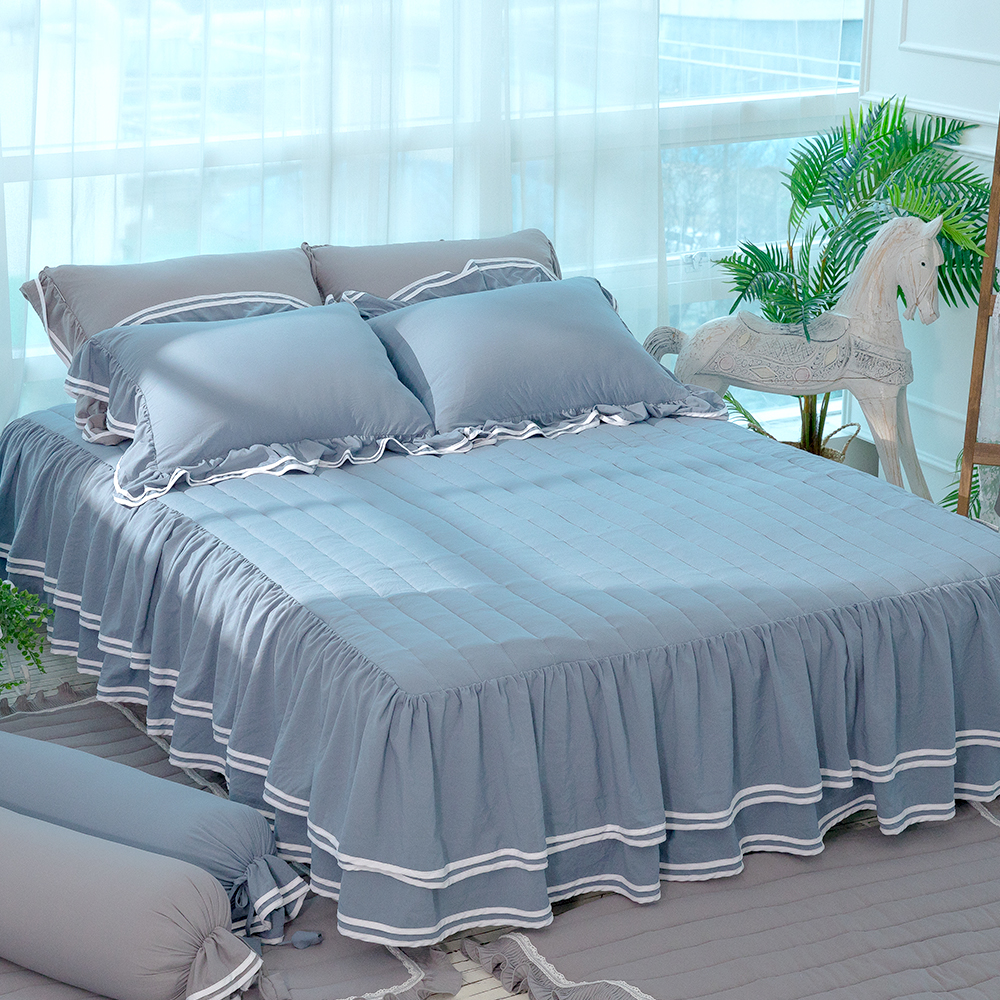 류금숙 투라인 실키케어 프릴 이중 프릴 침대 커버 99,000원