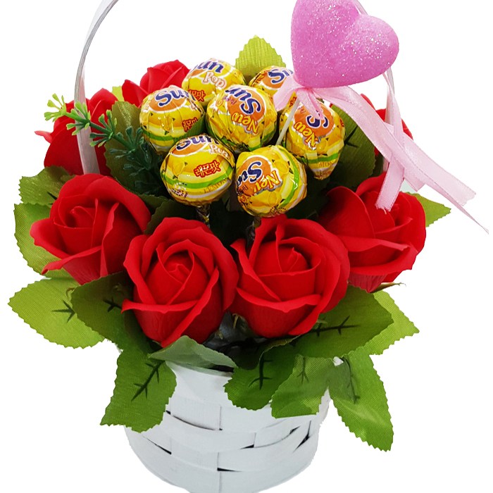 지나로즈 화이트데이 선물 사탕 꽃배달 달콤캔디 꽃바구니 비누꽃배달 28,500원