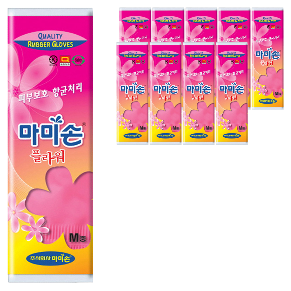 마미손 플라워 고무장갑 15,680원