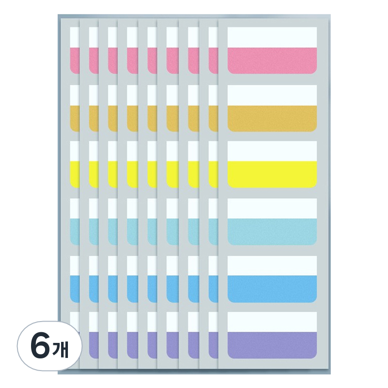 만들하비 인덱스 접착 메모지 대용량 17 네온컬러, 6개, 60개입 34,500원