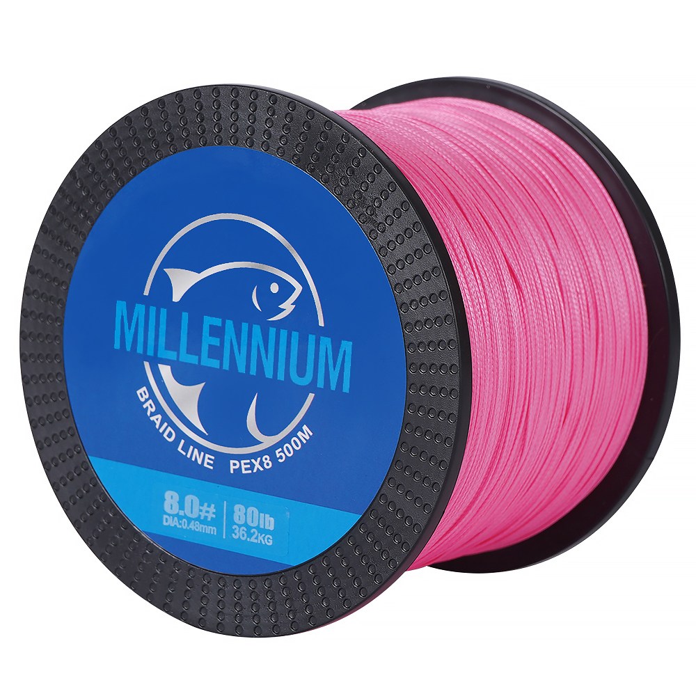 밀레니엄 PE 라인 합사줄 8합사 500M 낚시줄, 핑크, 1개 18,900원