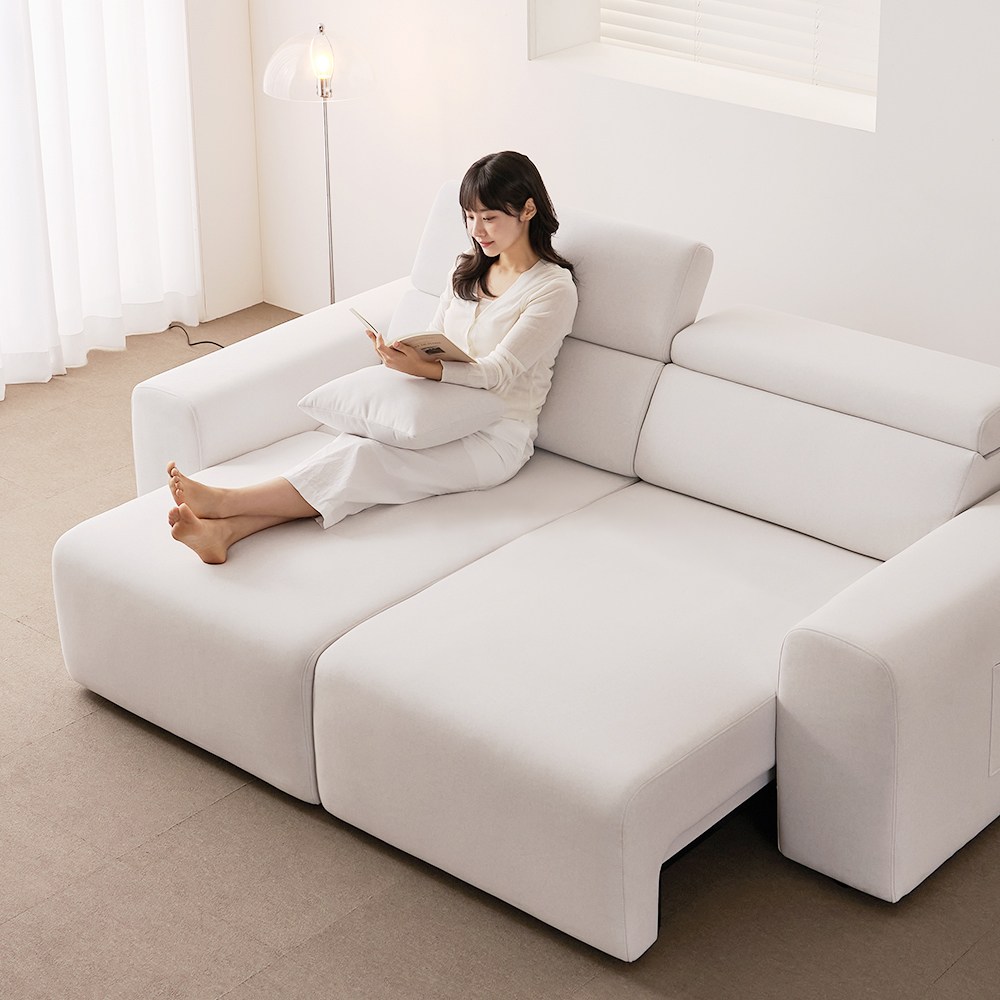 라자가구 미노르 3인용 소파 모션 리클라이너 슬라이드 무빙 패브릭 쇼파, 3인소파 아이보리 669,000원