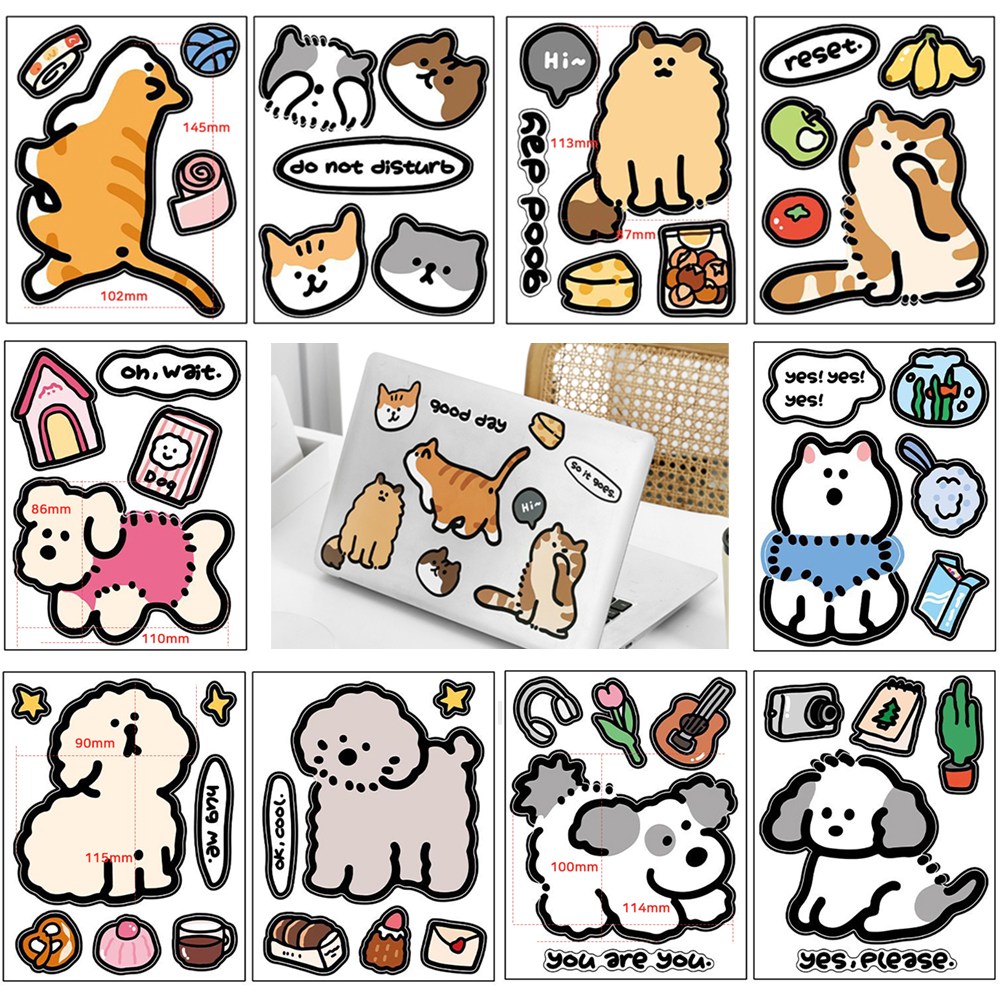 노트북 핸드폰 꾸미기스티커 여행용 캐리어 스티커 빅사이즈 5종 10매 13,000원