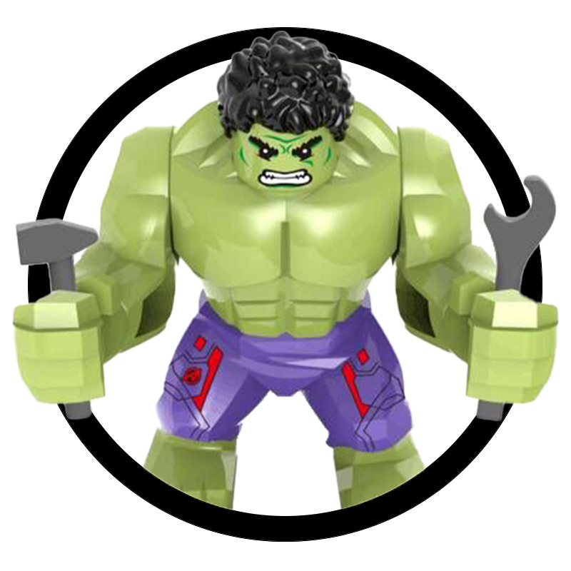 헐크 VS 헐크버스터 2종 마블 어벤져스 호환블록 브릭미니피규어 수집/장식/전시용 키덜트아이템, 1개, HULK01. 헐크 4,700원
