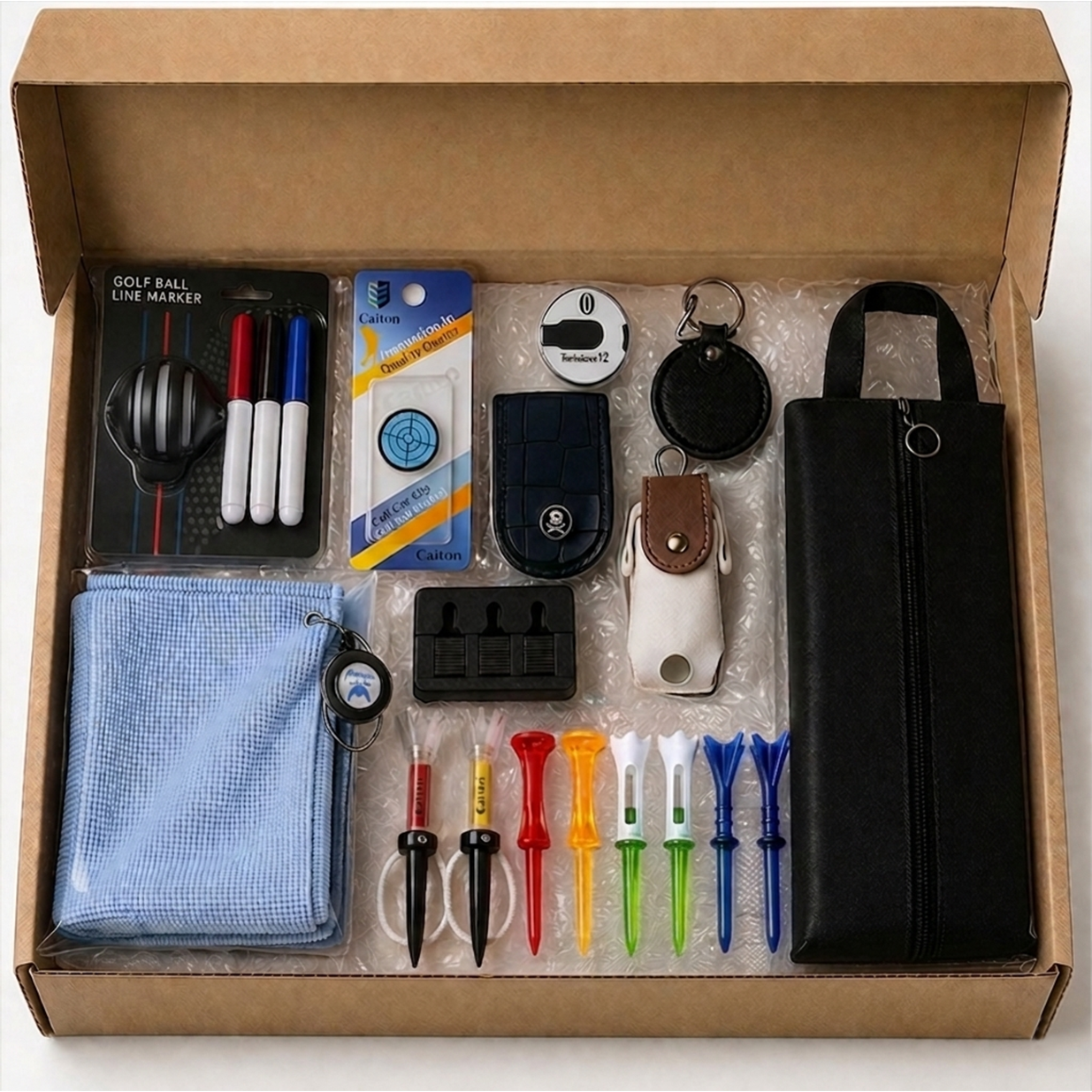 필드버디 골린이 백돌이 라운딩 준비물 10종 골프용품 세트 골프티 릴타올 내기지갑, 1개 33,890원