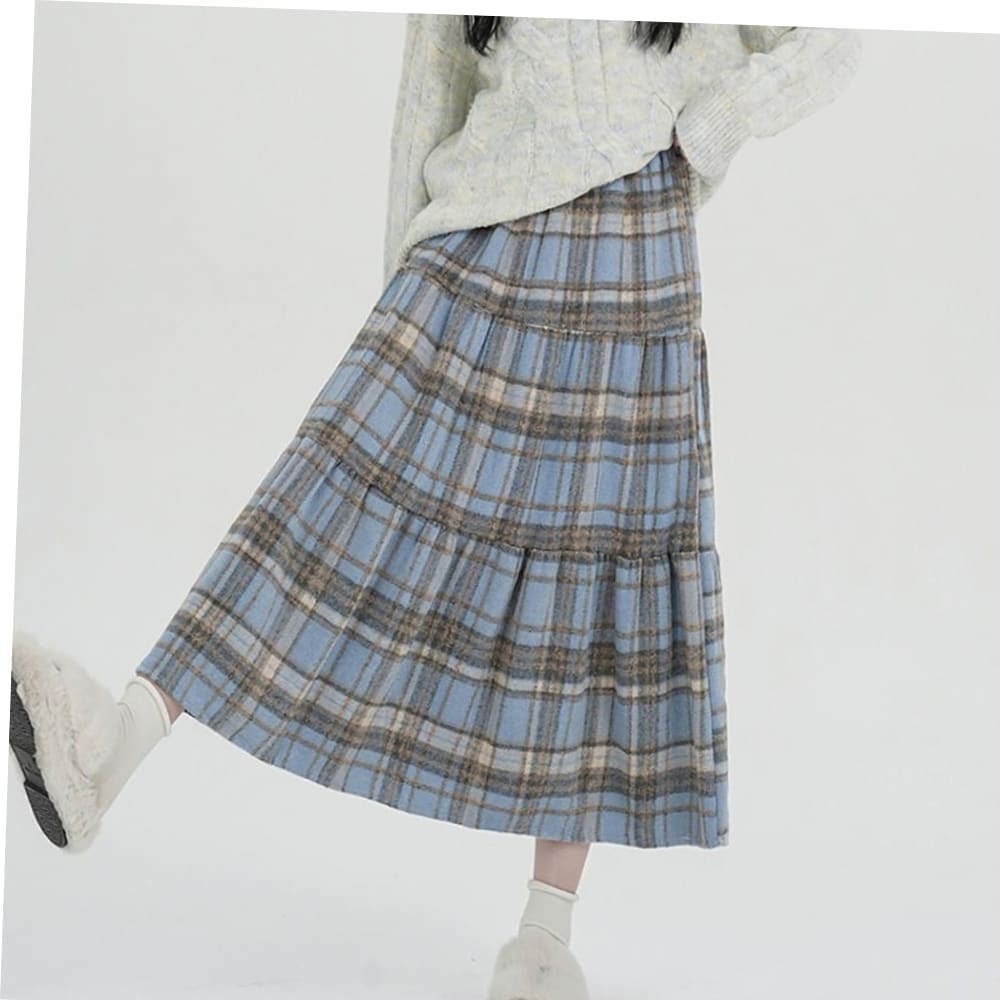겨울 체크 캉캉치마 여자 플레어 스커트 57,310원