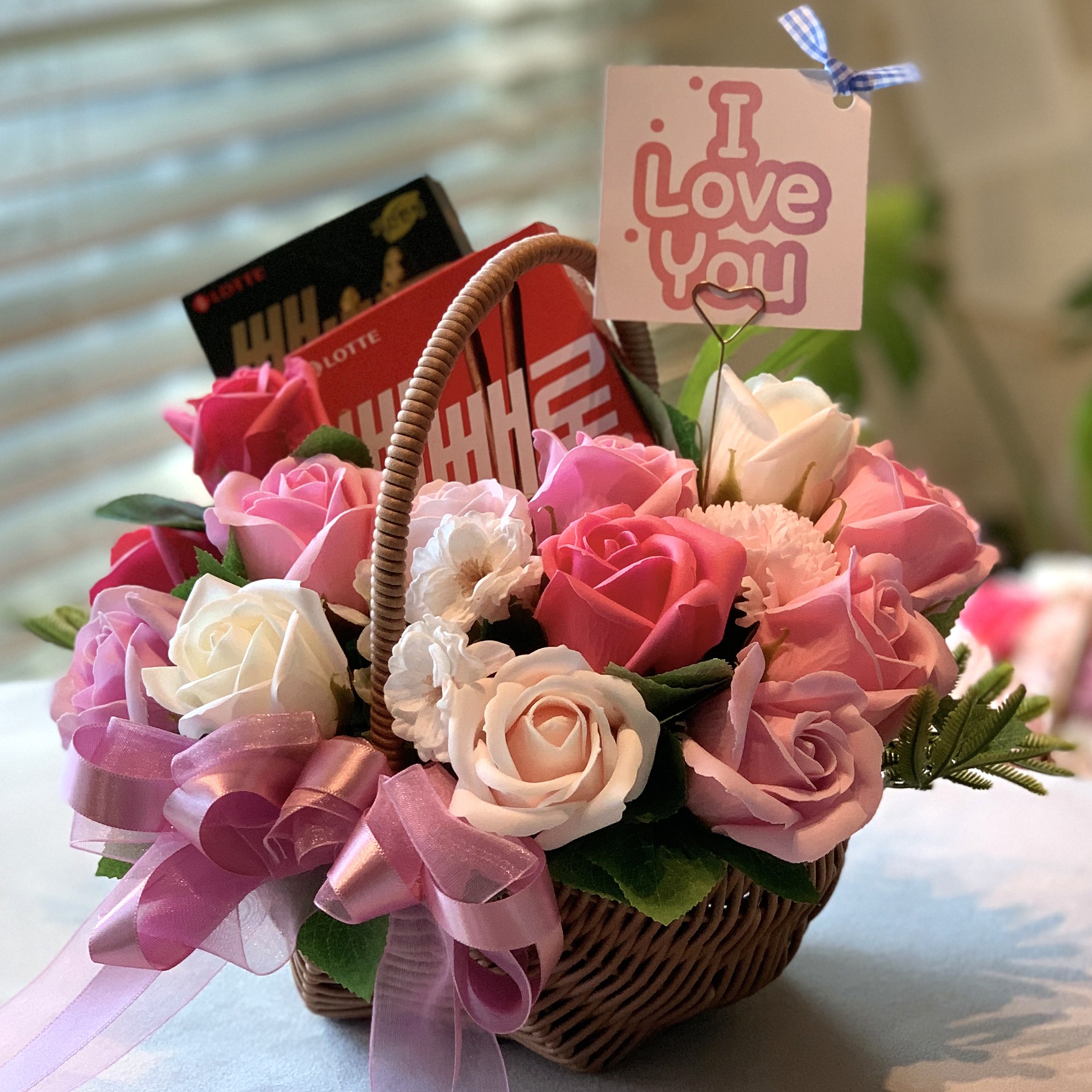 빼빼로데이꽃바구니 빼빼로데이 선물 40,000원