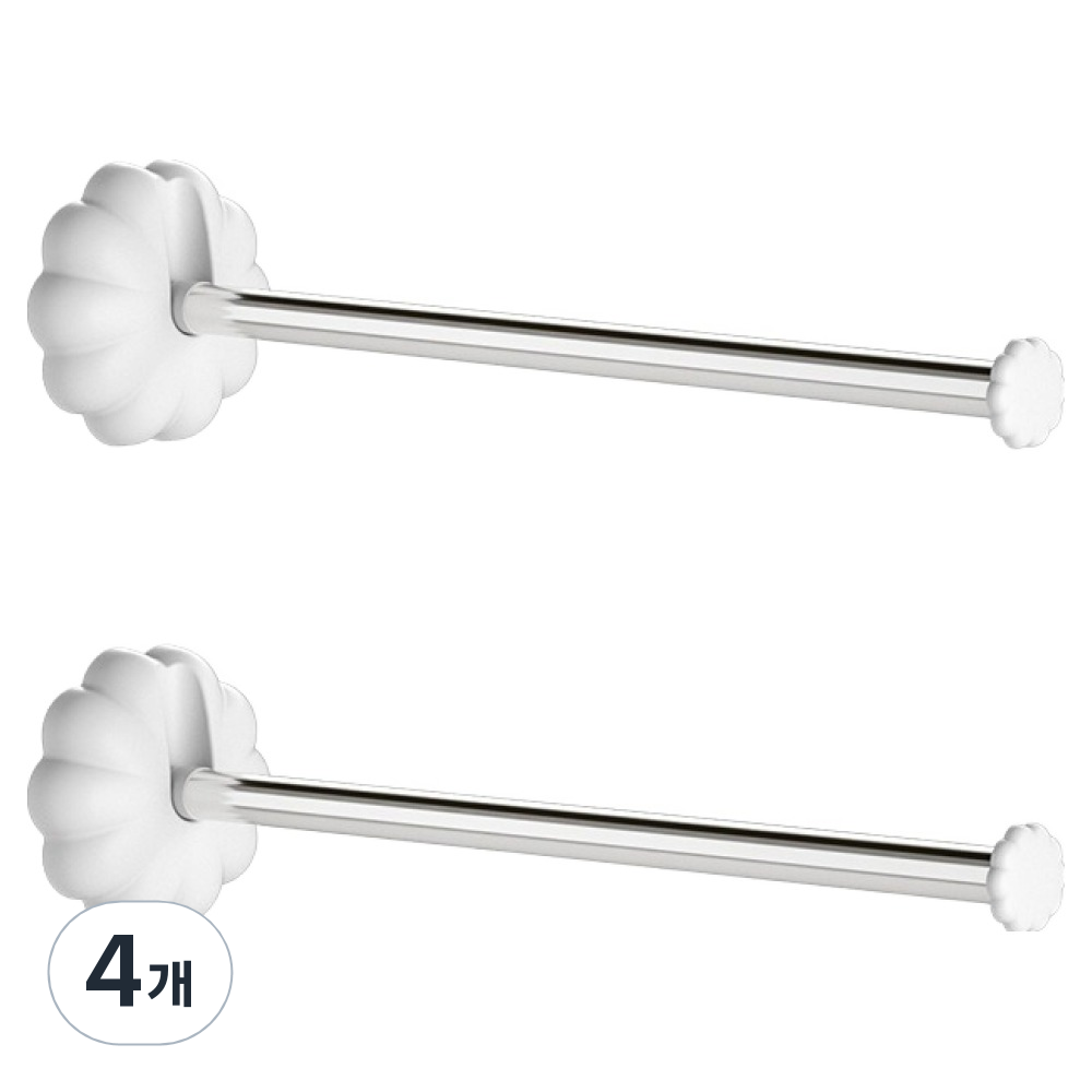 루미엘 무타공 벽걸이 접이식 미니 수건걸이 정리대, 흰색, 4개 17,800원