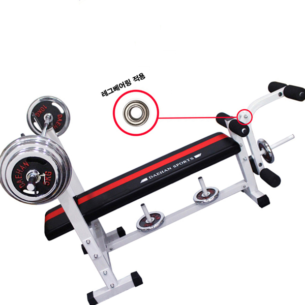 대한스포츠 레그벤치 역기봉 1500 + B형 크롬 10~80kg 세트 222,700원