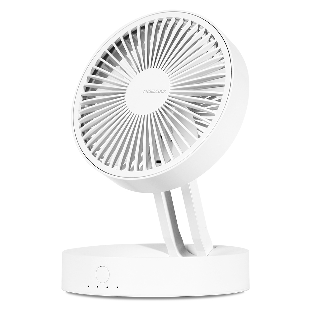 엔젤쿡 BLDC 무선 라운드 접이식 선풍기 서큘레이터 캠핑 탁상형 선풍기 파우치 포함, AGC-TC1003WH 23,900원