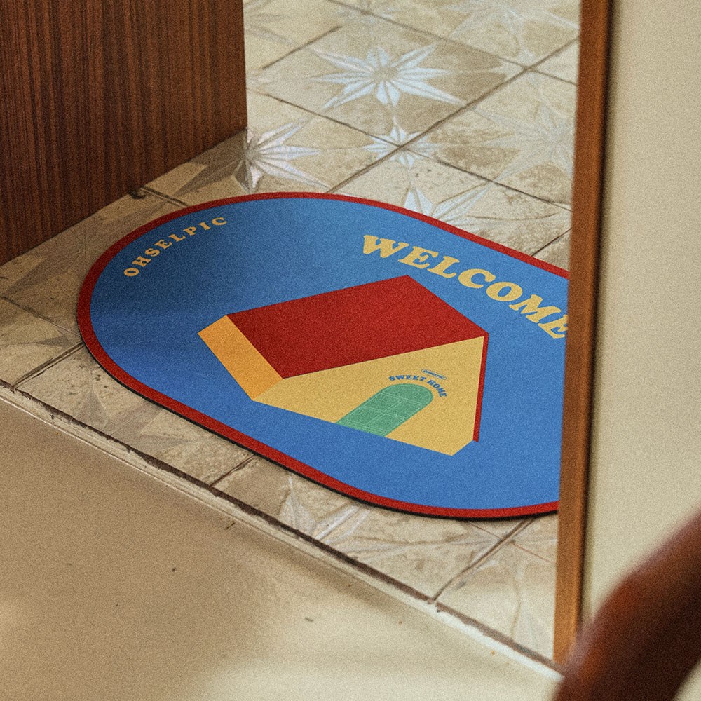 오셀픽 시그니처 빨아쓰는 규조토 욕실 주방 현관 체커보드 발매트, 스위트홈, 1개 12,000원