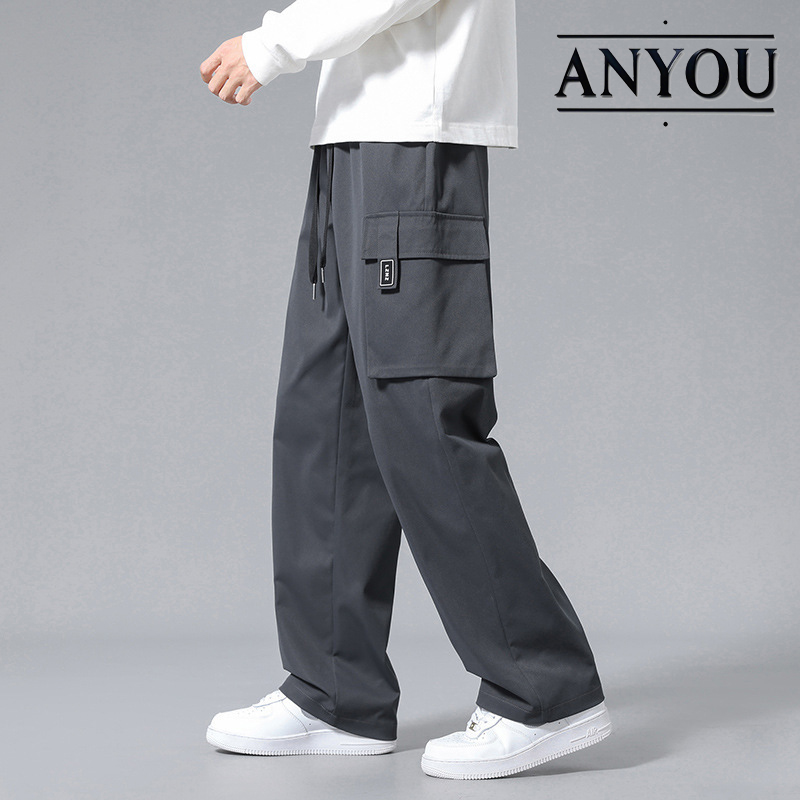 ANYOU 남자 카고 팬츠 와이드팬츠 조절 가능 9,900원