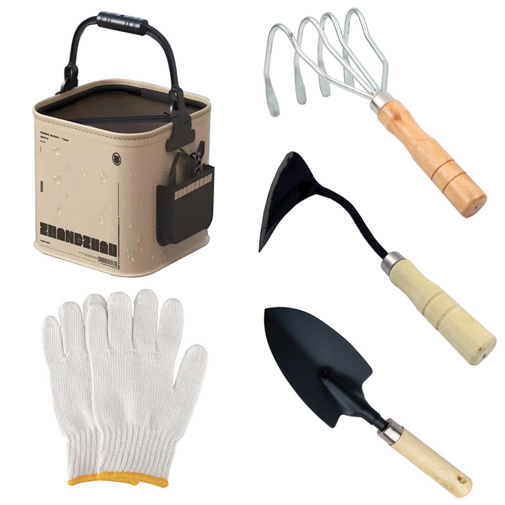 해루질세트 호미 4발 갈퀴 두레박 물통 해루질 장비 갯벌 체험 19,500원