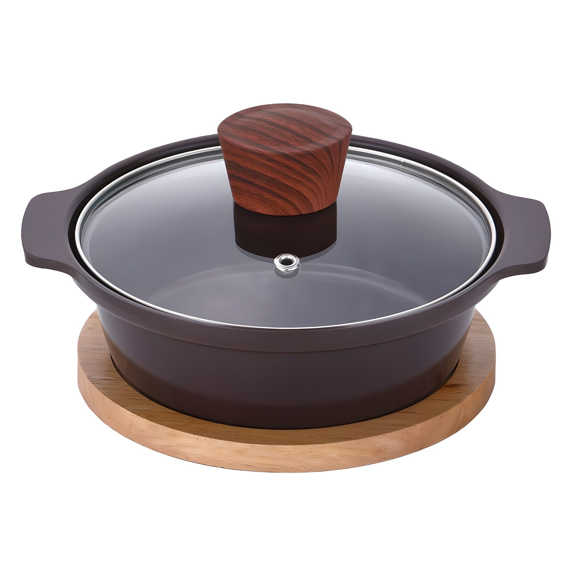 쿠킨 세라믹 인덕션 건강 뚝배기 냄비 + 나무 받침대 22,200원