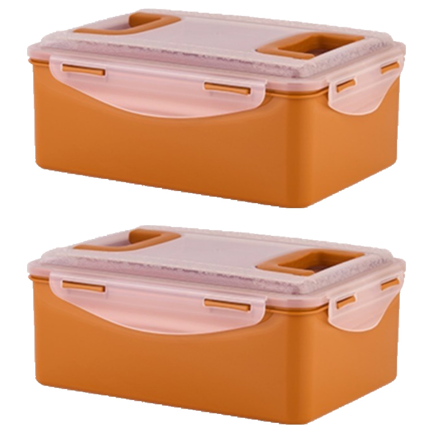 ecosense 황토 누름이 직사각 밀폐용기, 2개, 6.5L 19,900원