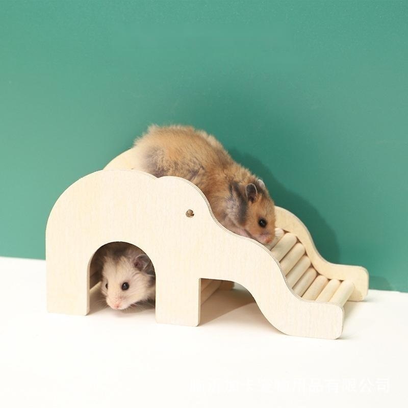 햄스터 집 은신처 식빵굴 계단 사다리 케이지 용품 하우스 박스 놀이터 우드 코끼리 11,800원