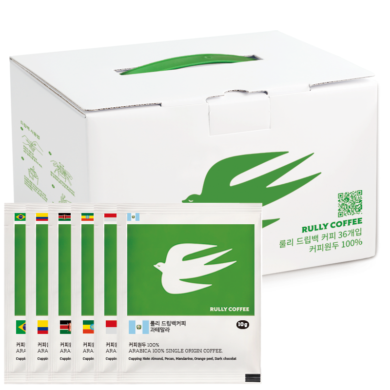 룰리커피 드립백 커피 핸드드립 6개국 모둠 36개입 31,500원