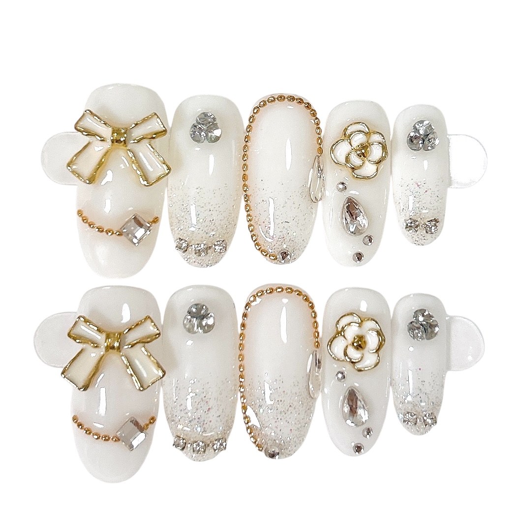 까멜리아 꽃 리본 파츠 셀프네일팁 10p 29,800원