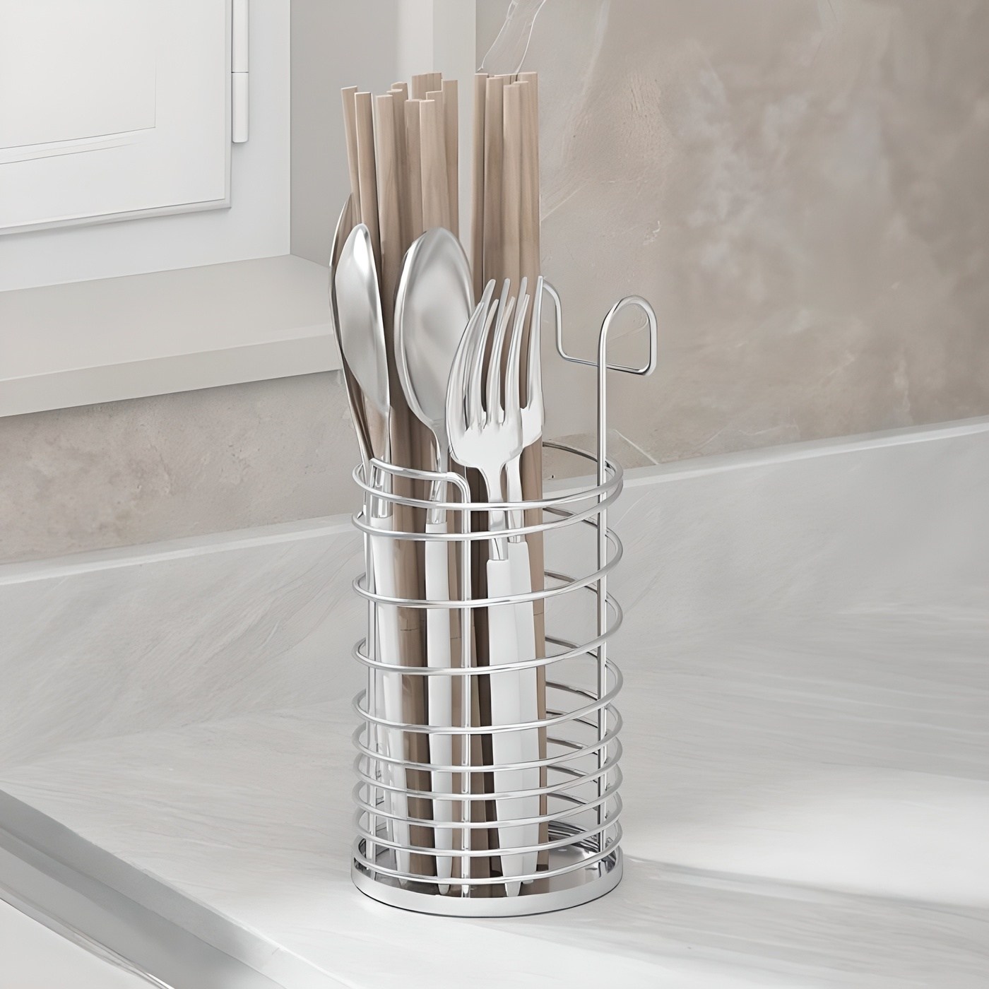 리빙공감 사각 올스텐304 물빠짐 조리도구 수저통 원형 7,550원