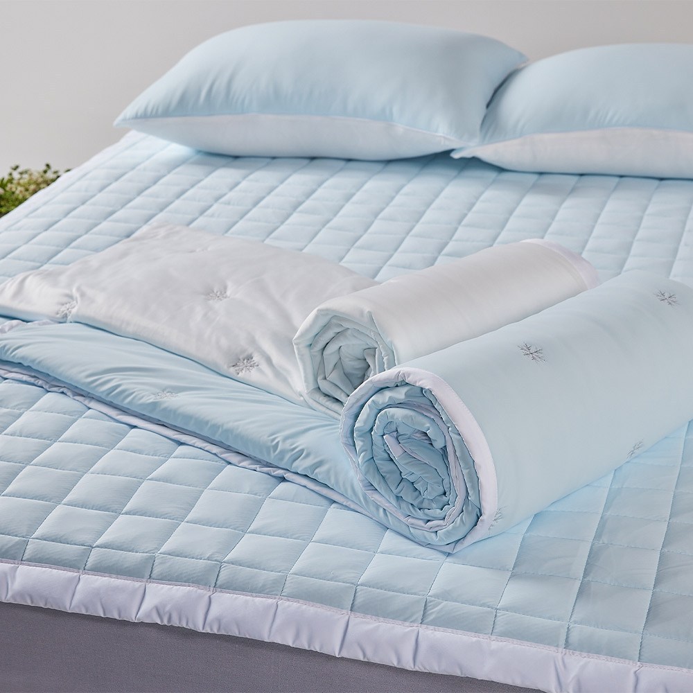 [인포벨]코코리찌 눈꽃 냉감이불 여름 차렵 매쉬 베개 커버 알러지 케어 무더위 열대야 129,900원