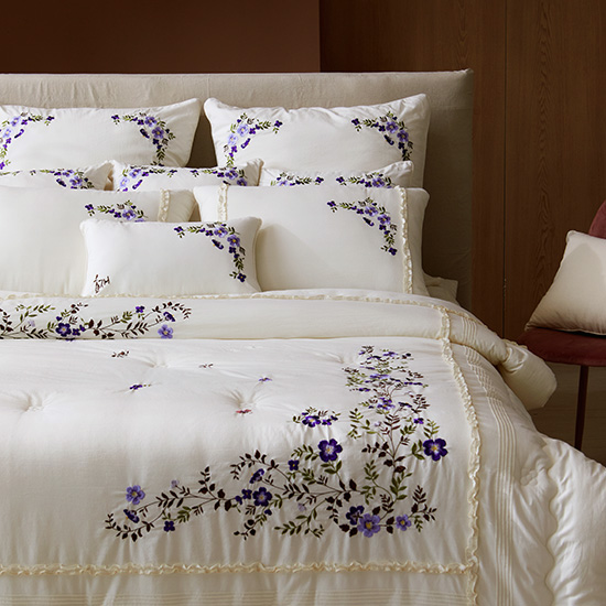 효재 광목자수 차렵침구세트 와일드로즈 135,150원