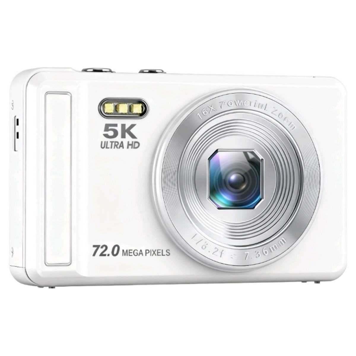 MOKIN 빈티지 디지털 카메라 DC068 4K DH 6400W 픽셀 + 64GB sd카드, 화이트 88,000원