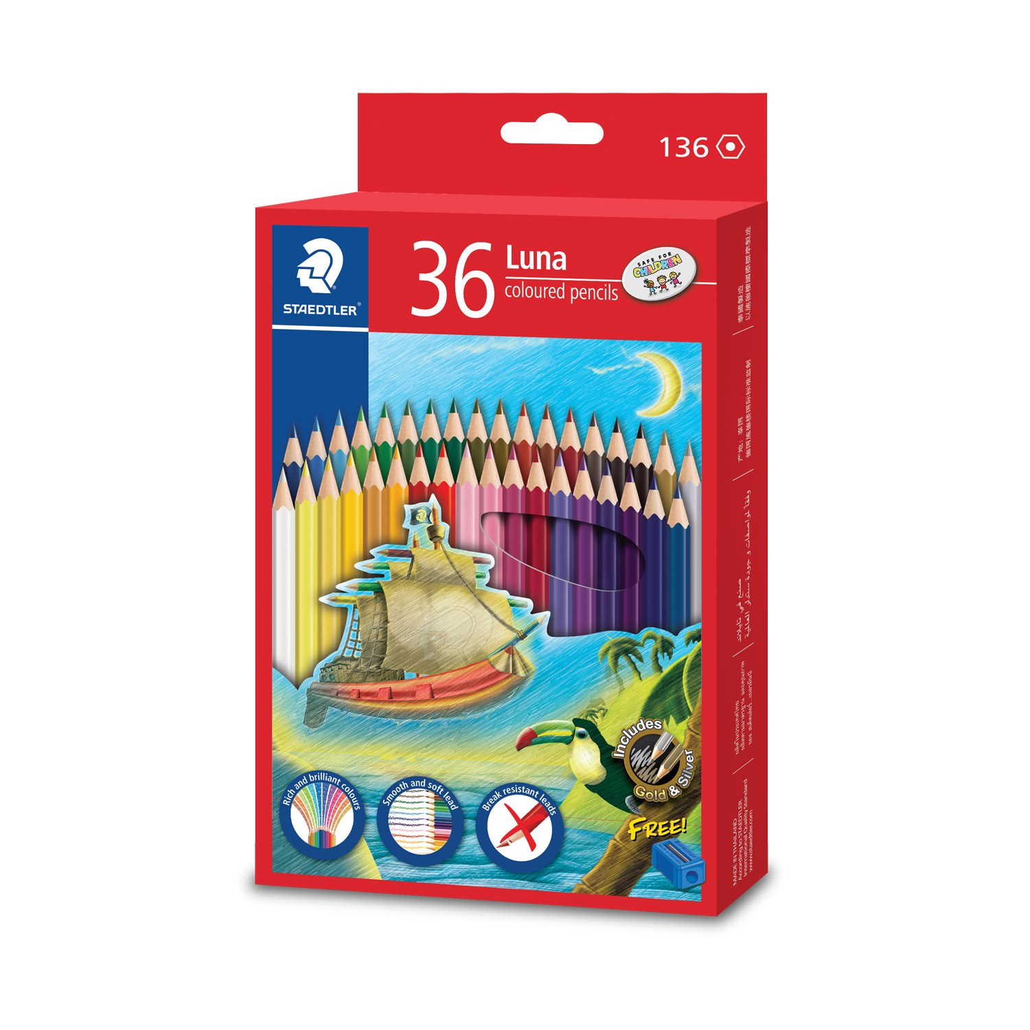 스테들러 루나 색연필 136C/36색 48색 6,000원