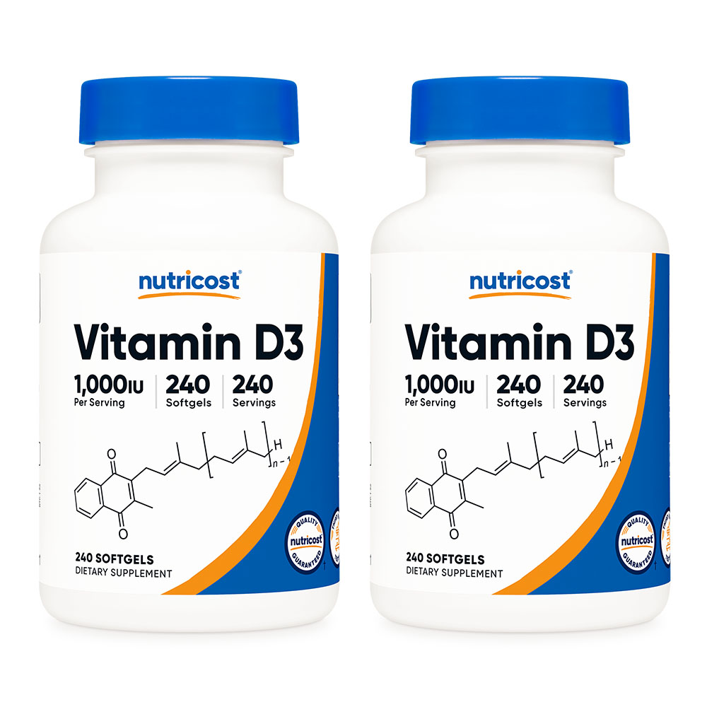 뉴트리코스트 비타민 D3 1000IU 240소프트젤, 2개, 240정 31,800원