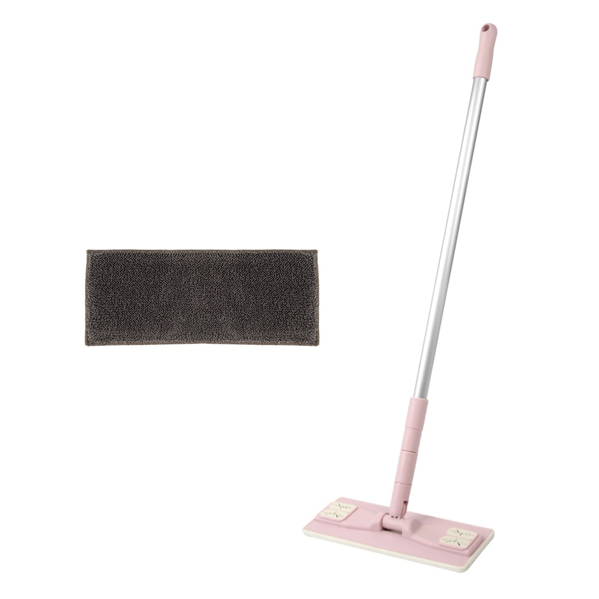 에이클린 세 가지 사이즈 소형(25cm),중형(40cm),대형(60cm) 두 가지색상(그레이,코랄핑크)청소밀대걸레+회색루프패드, 1세트 12,900원