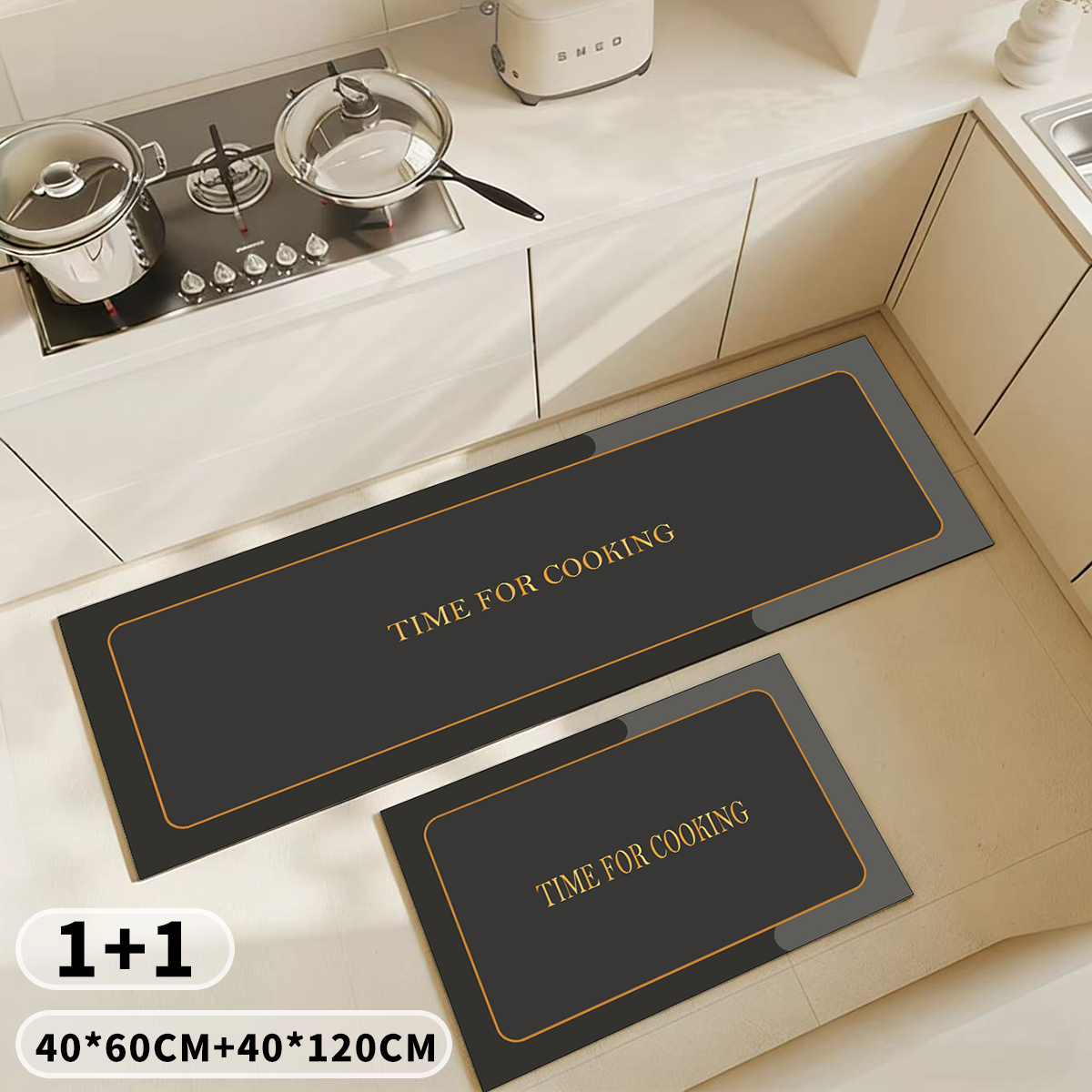 솔바람집 2종세트 빨아쓰는 소프트 규조토 주방매트, 1세트, 슬레이트그레이 14,890원