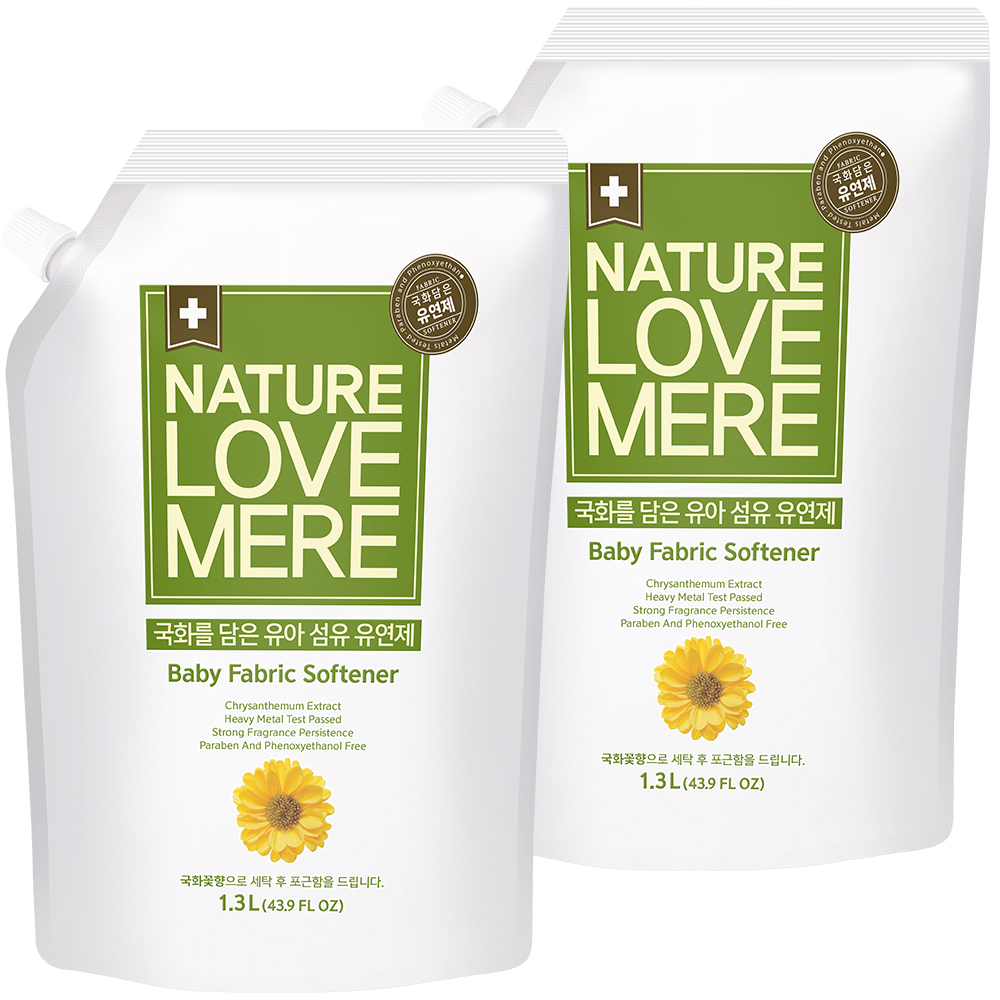 네이쳐러브메레 국화 아기 섬유유연제 리필, 1.3L, 1개입, 2개 9,900원