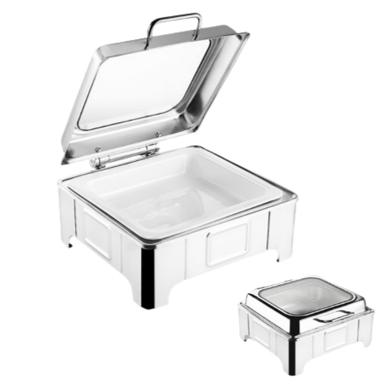 리애노 고급 차핑디쉬 뷔페 반찬 보온 워머기 호텔 웨딩홀 전기 음식 푸드워머 스텐 정사각형 120,500원