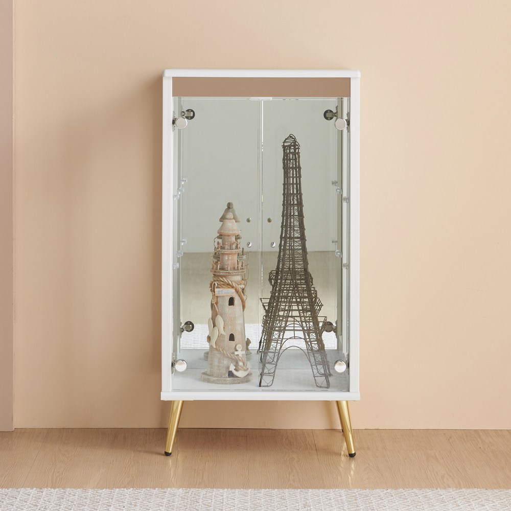 골드-프리미엄 500-3단 유리 장식장 진열 피규어 수납 그릇 거실 159,900원