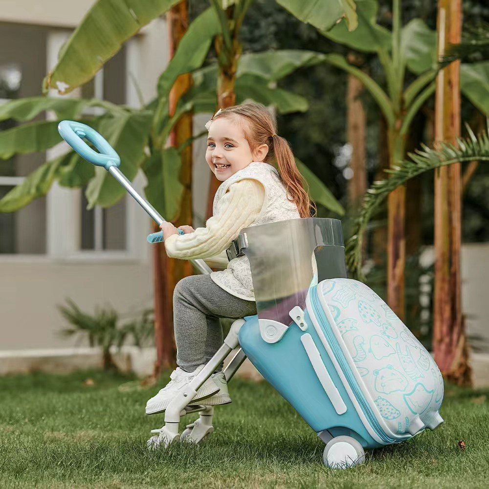 PAWZSEEK 아동 캐리어 탈부착식 보호 가드 탑승 가능 캐리어, 푸른 색 147,600원