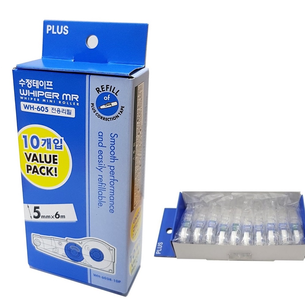 플러스 수정테이프 리필 10개입 WH-605R-10P 8,600원